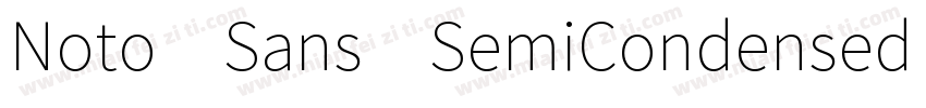 Noto Sans SemiCondensed Bold字体转换